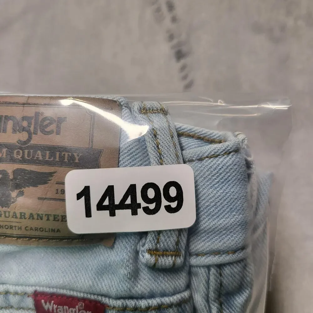 Wrangler Jeans Boys 14 Husky Blue Relaxed Straight Adjustable Waist
